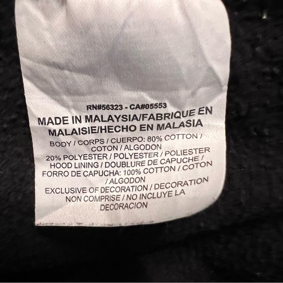 Nike Futura Logo Hoodie Men’s M Swoosh Pullover Black Fleece Sweatshirt - Picture 5 of 6